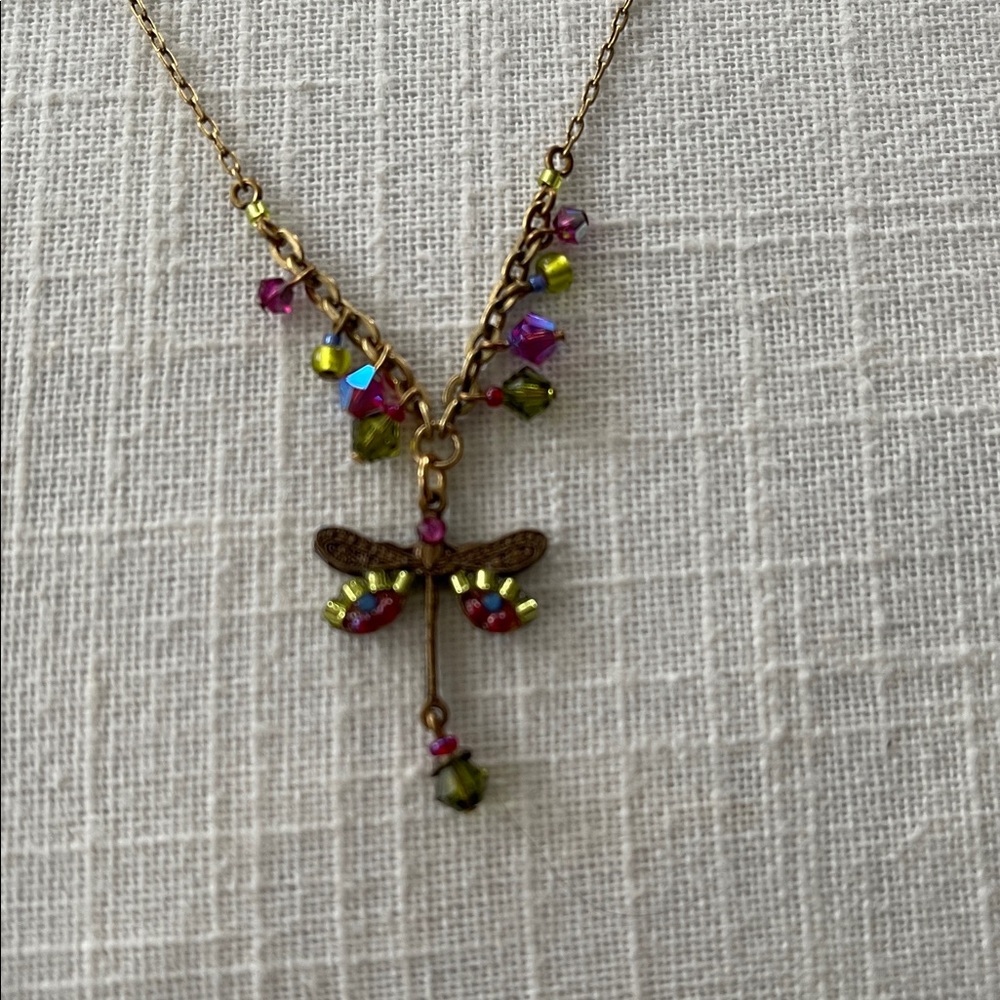 Women Firefly Elegant Butterfly Pendant Necklace Jewelry New Never Worn Holiday